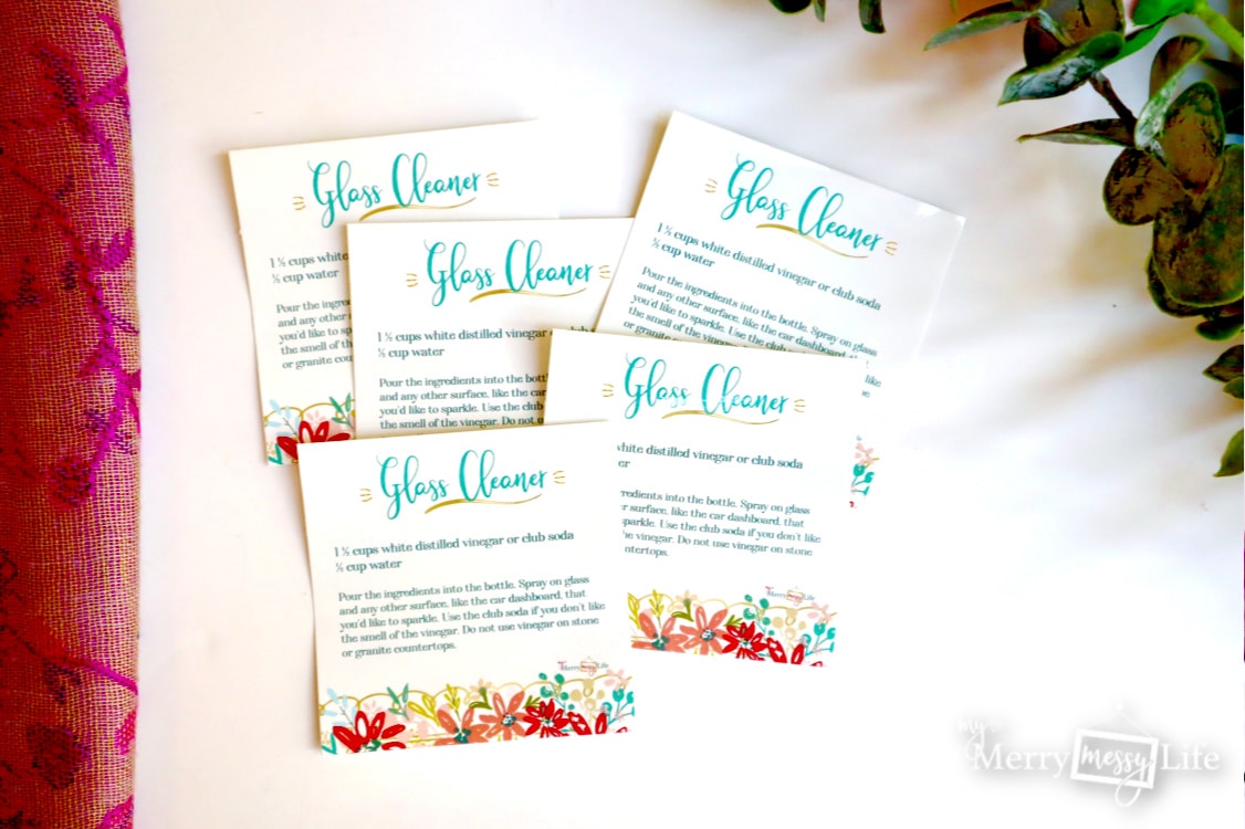 DIY Natural Glass Cleaner Labels - Waterproof, Vinyl and Professionally Printed