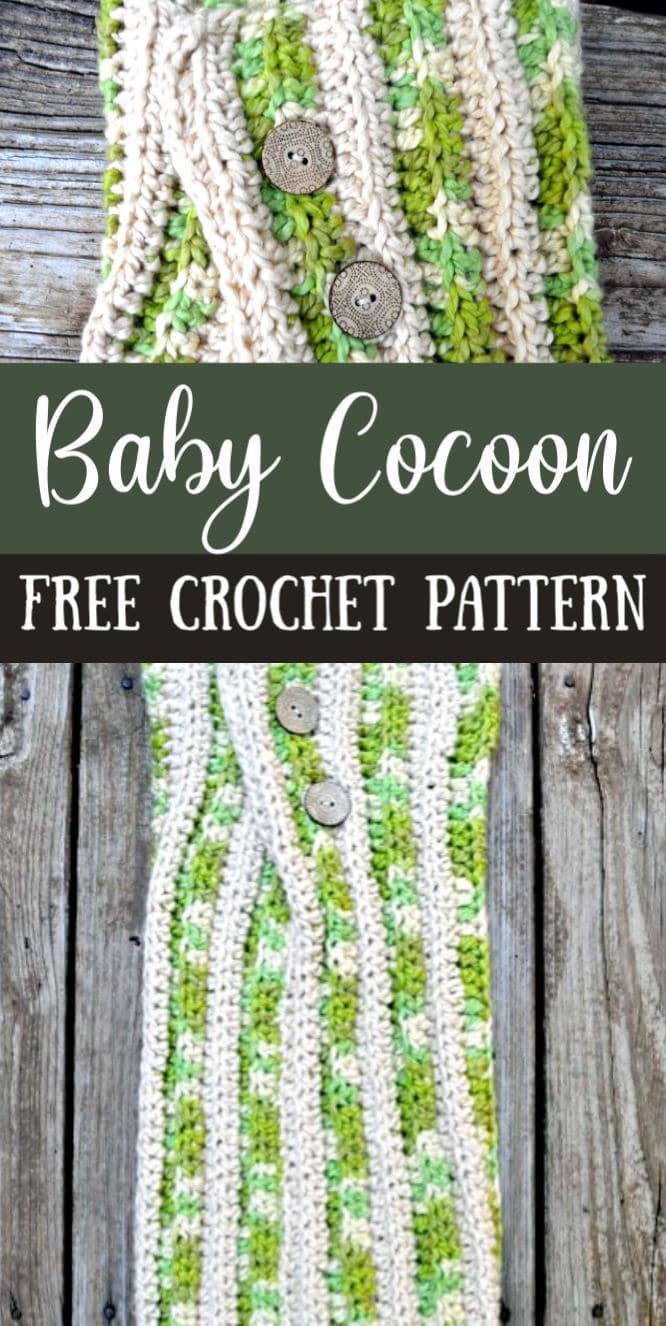 Free Crochet Pattern for a Baby Cocoon that Looks Knitted