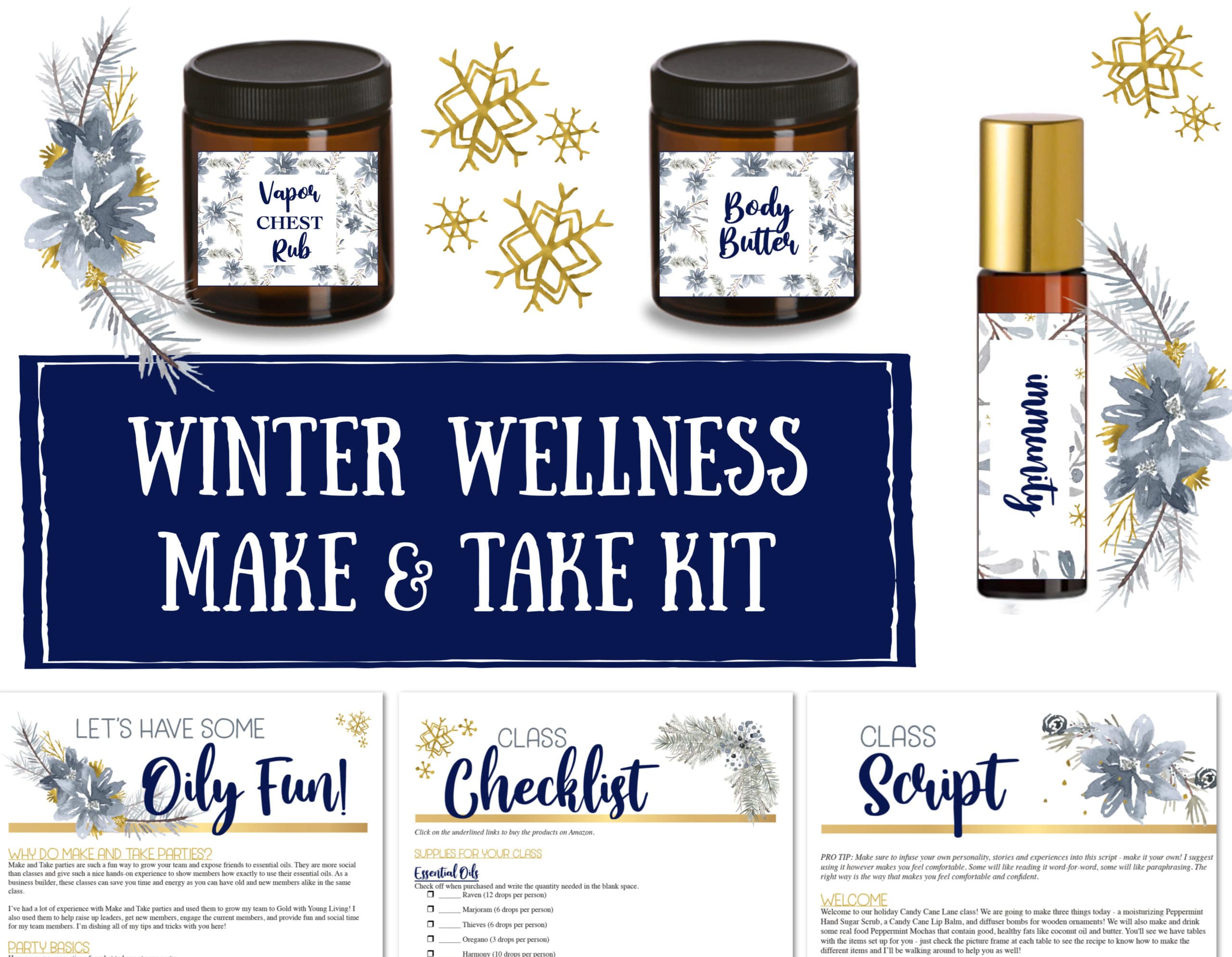 Winter Wellness Make and Take Class Kit on Etsy