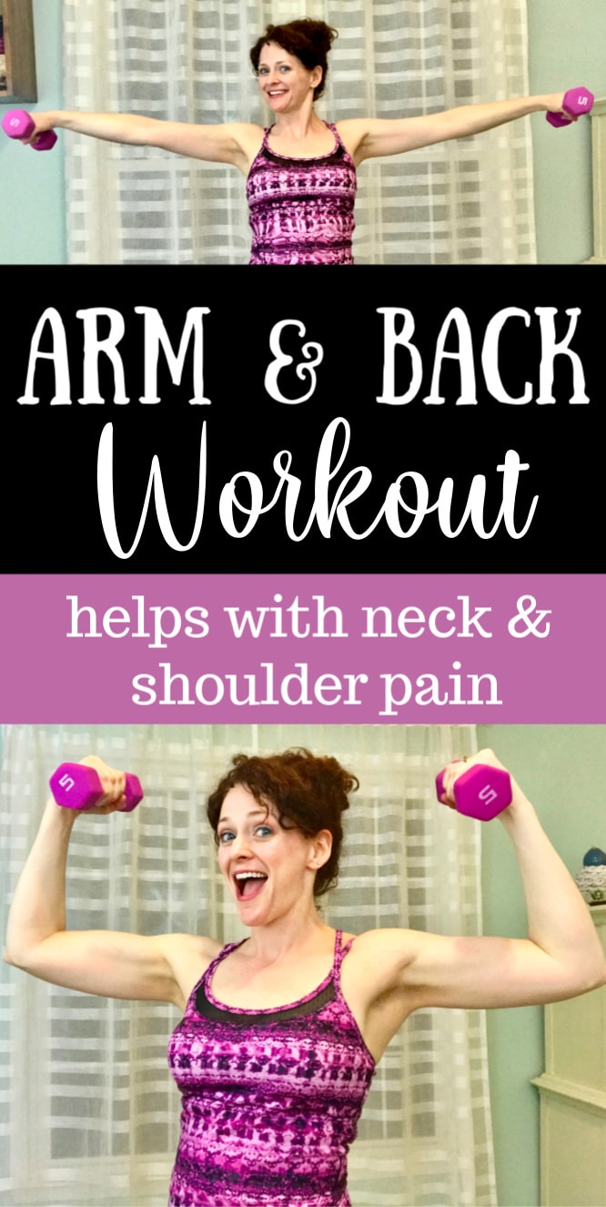 Arm and Back Workout You Can do at home with just dumbbells - helps to relieve back, shoulder and neck pain