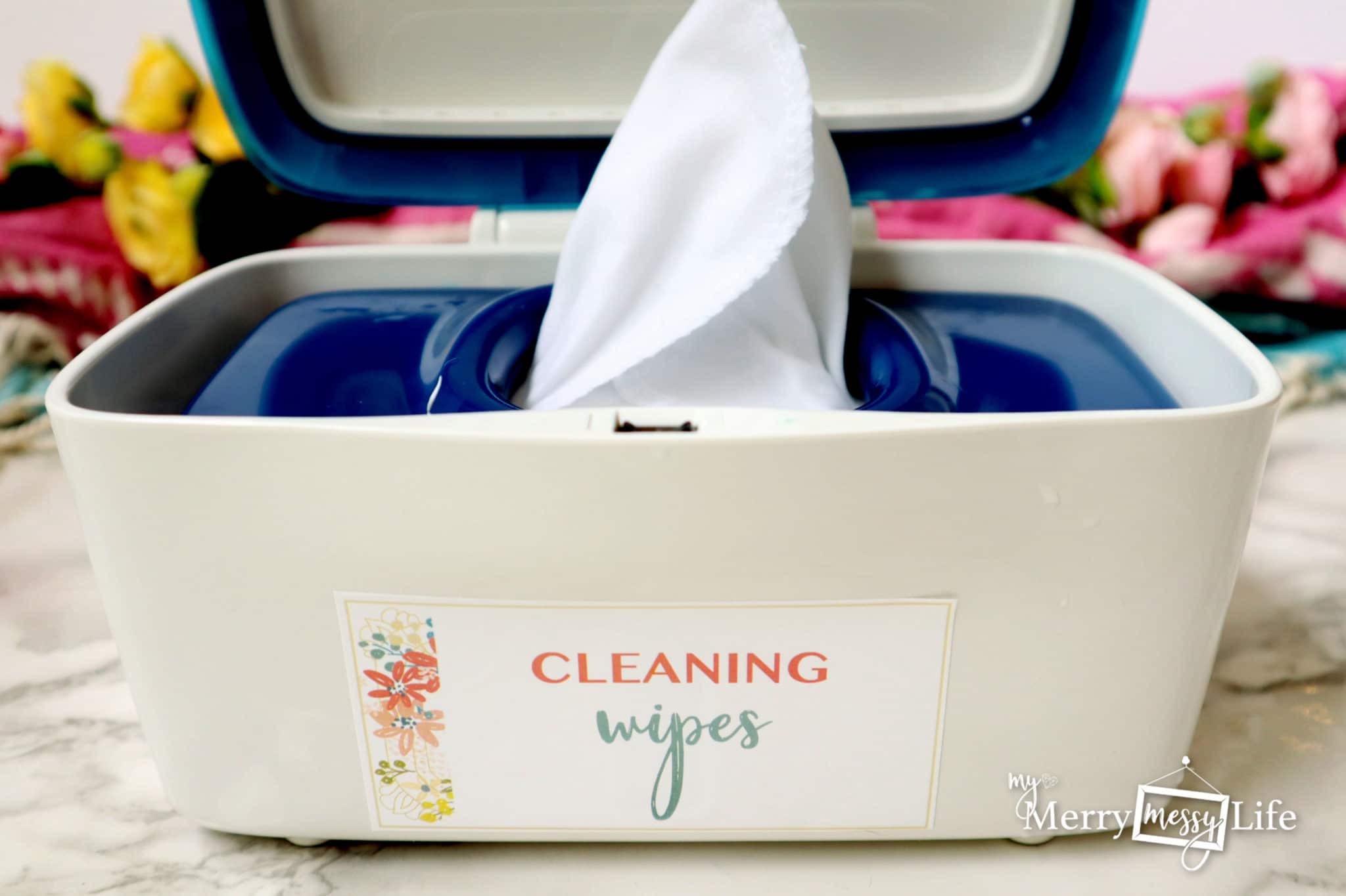 DIY Natural Reusable Cleaning Wipes