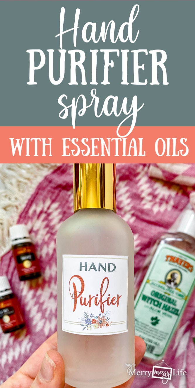 DIY Natural Hand Purifier Spray Recipe using Essential Oils and Witch Hazel