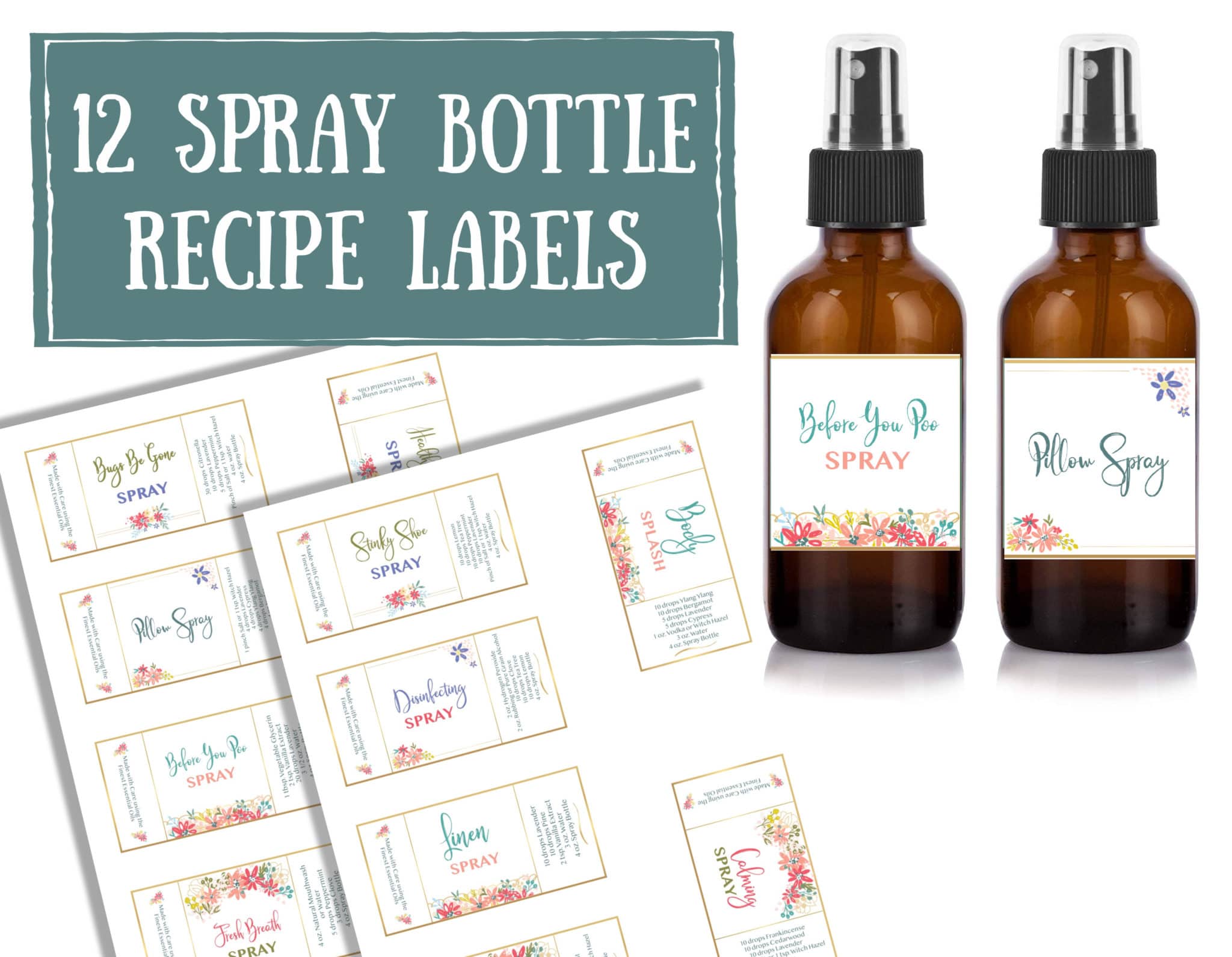 12 Essential Oil Spray Bottle Recipes for Everyday Life – My Merry Messy  Life