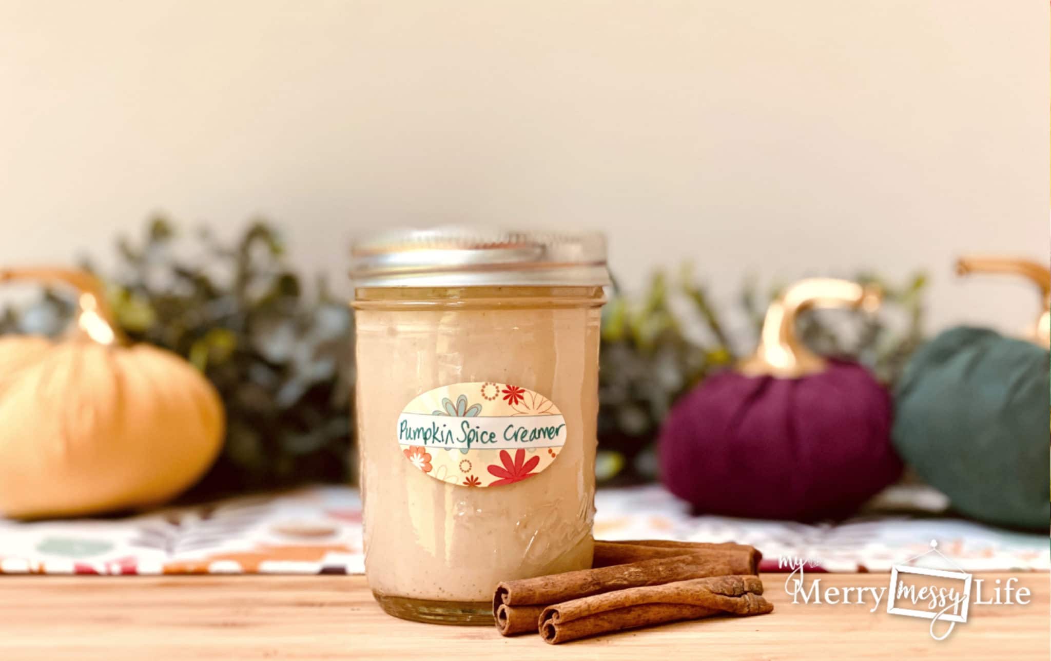 Healthy Pumpkin Spice Creamer Recipe - made with all real ingredients!