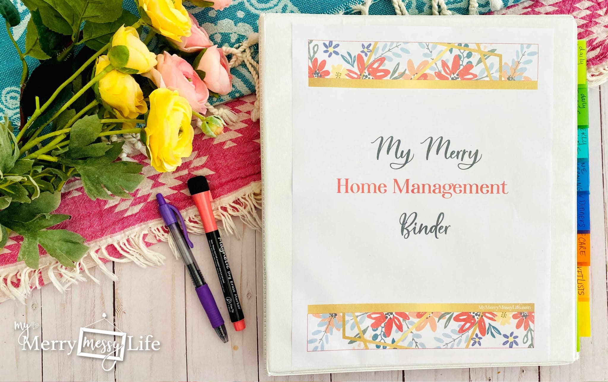 Organize and Declutter your home with a FlyLady Home Control Journal - free printable