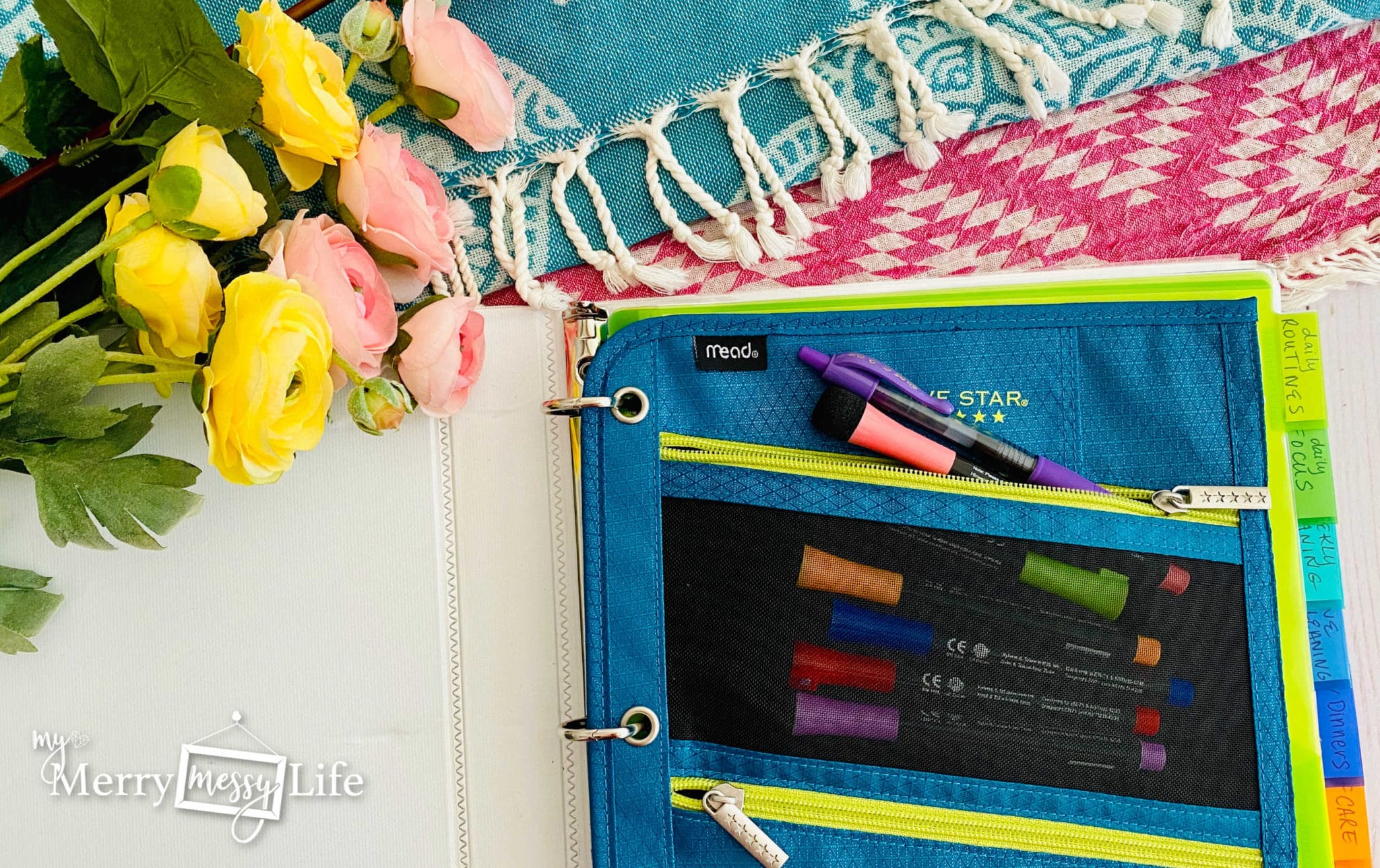 FlyLady Home Control Journal - use dry erase markers to cross off your lists and routines