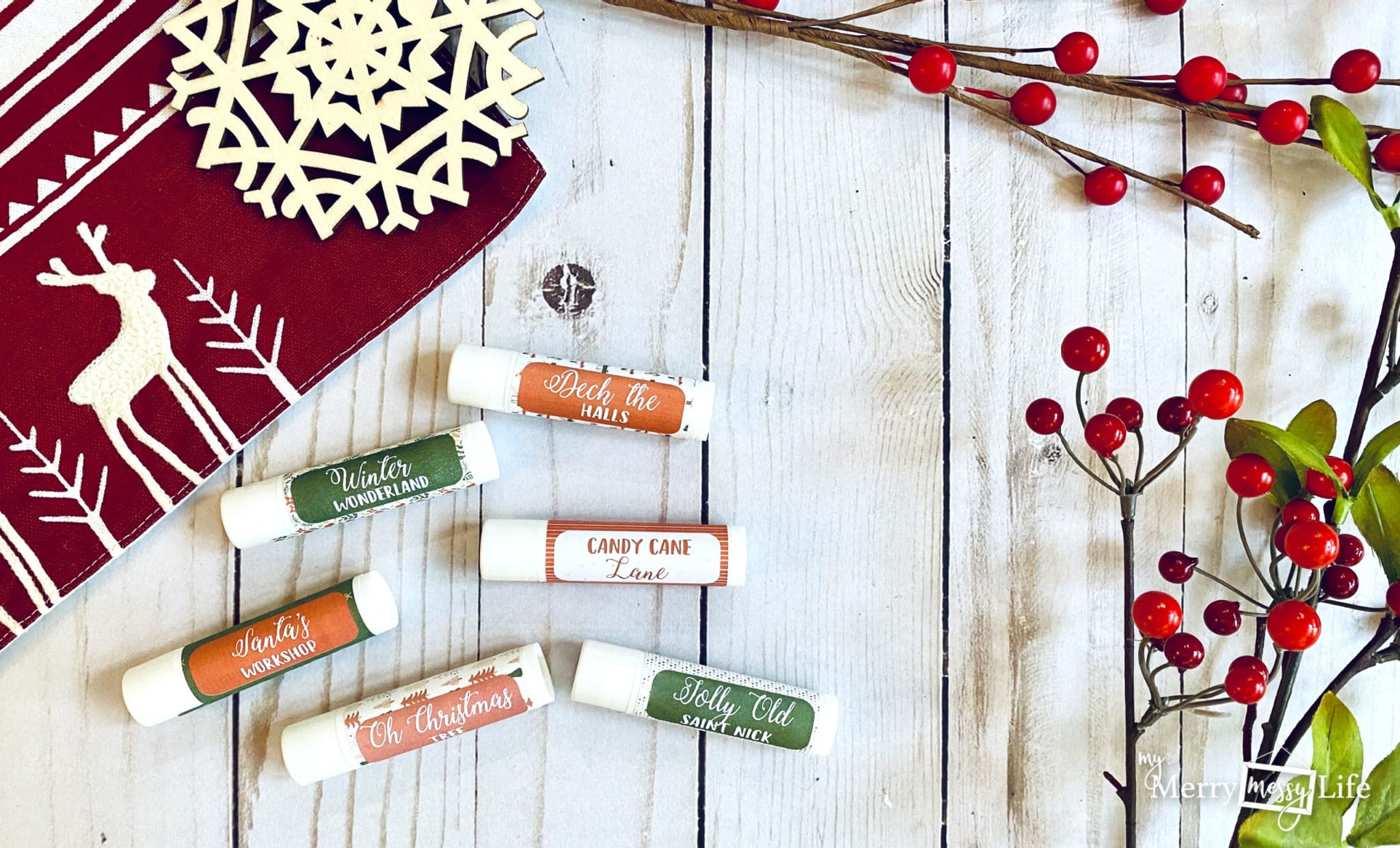 DIY Natural Holiday Lip Balm Recipes