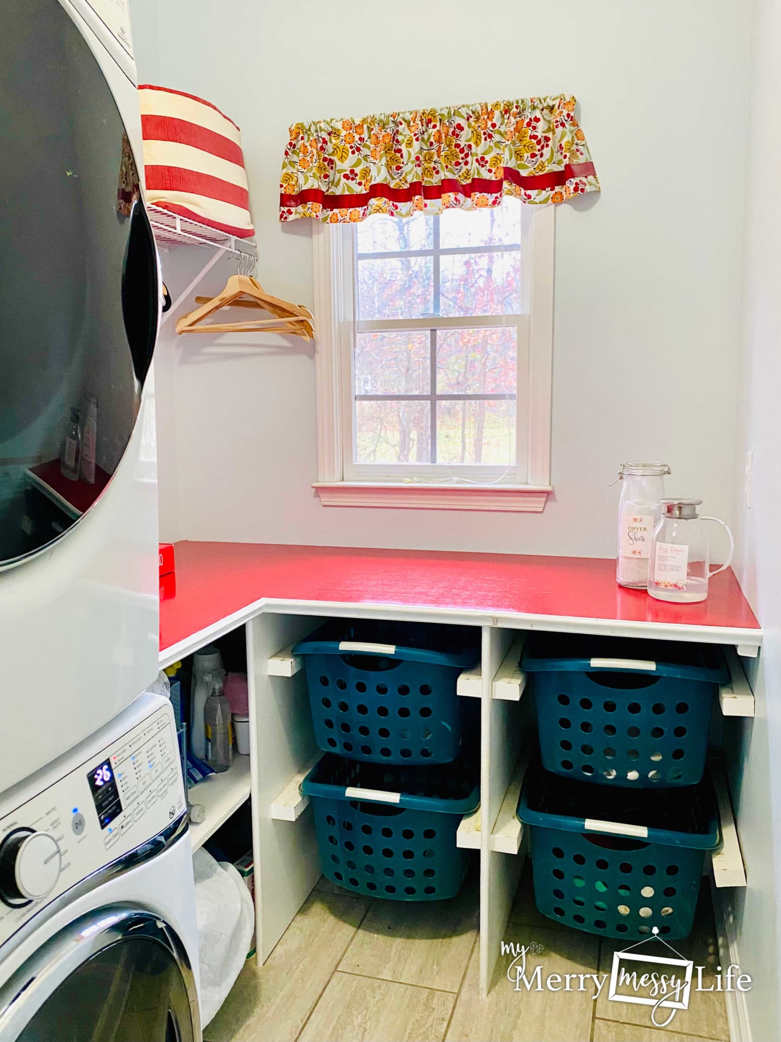 Laundry Hacks for Busy Moms and Families from a Mom of Four - my laundry room