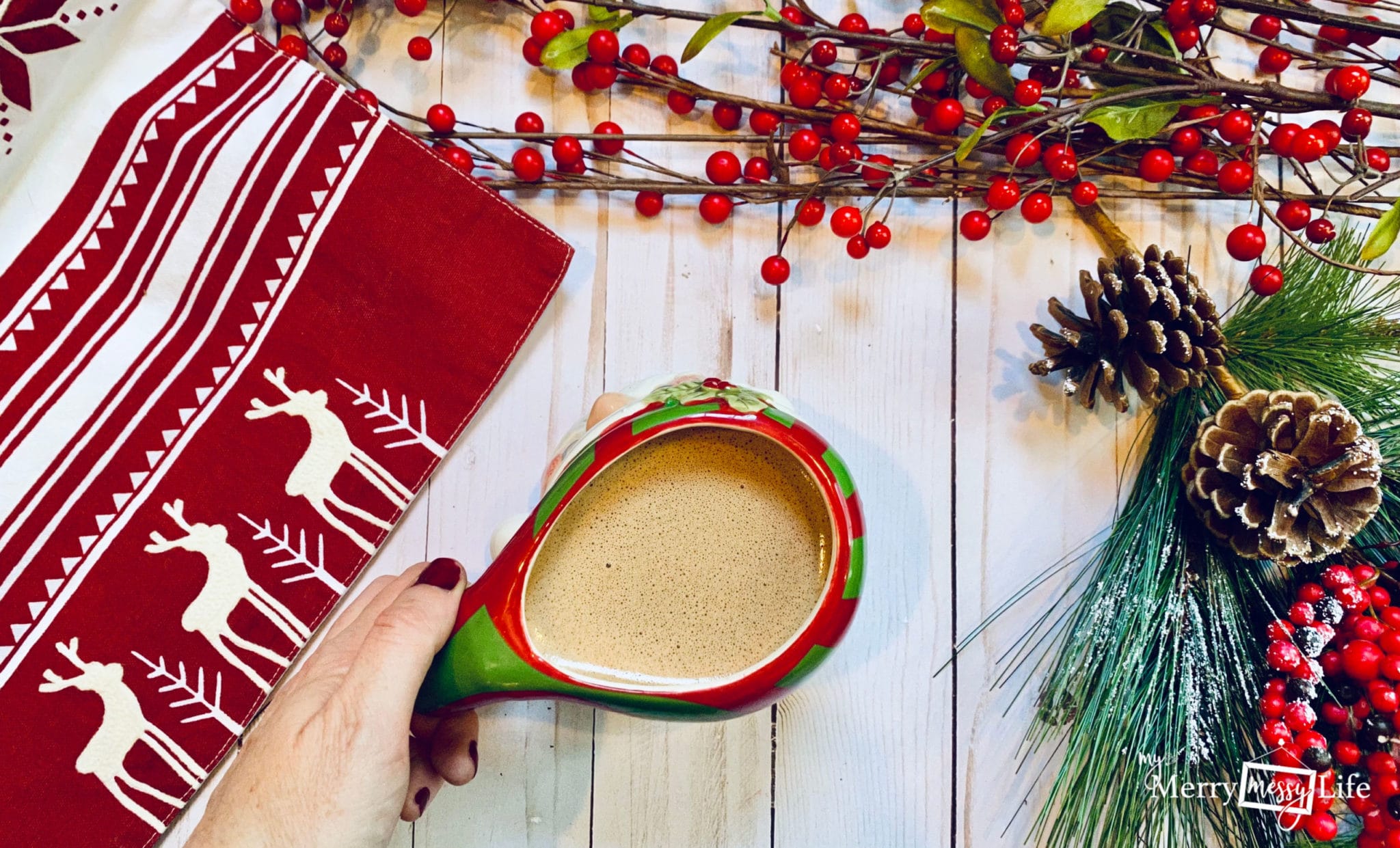 Peppermint Mocha Creamer - Cooking with Curls