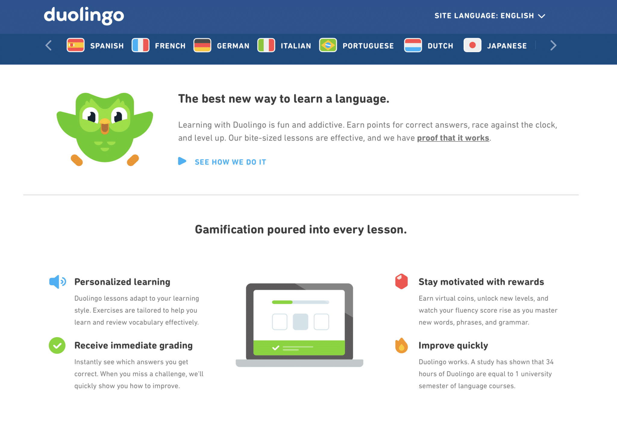 Duolingo - an easy way to learn a foreign language, especially for kids! They make it fun, like a game.
