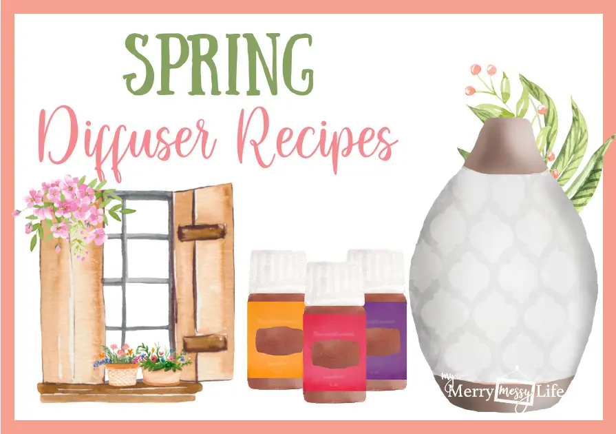 10 Spring Diffuser Blends using Essential Oils like Lemon, Lavender, Pine, Citronella, Grapefruit, Cedarwood, Pine and more!