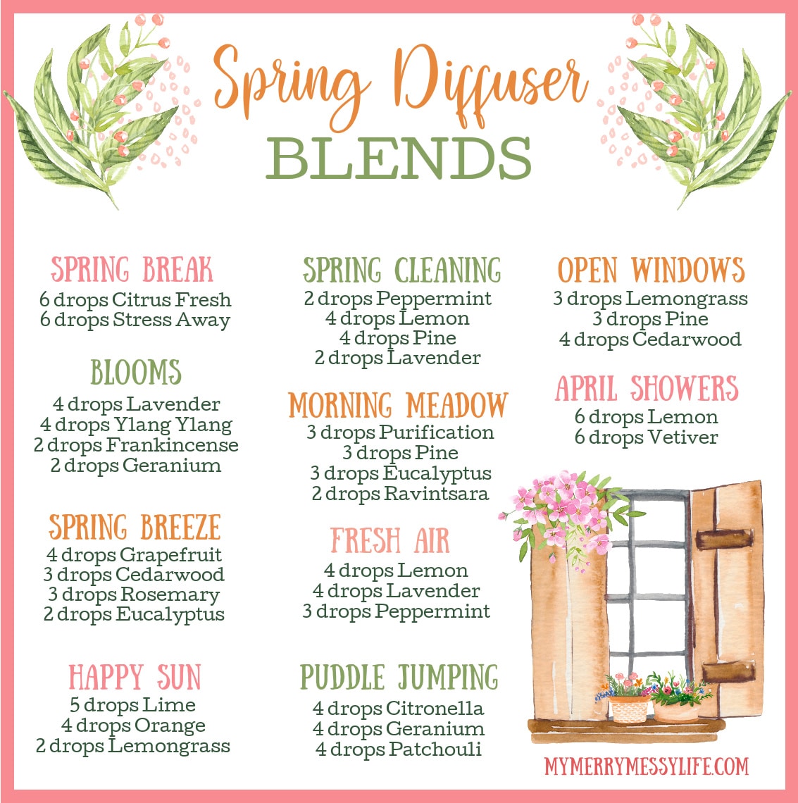 Spring Diffuser Blends