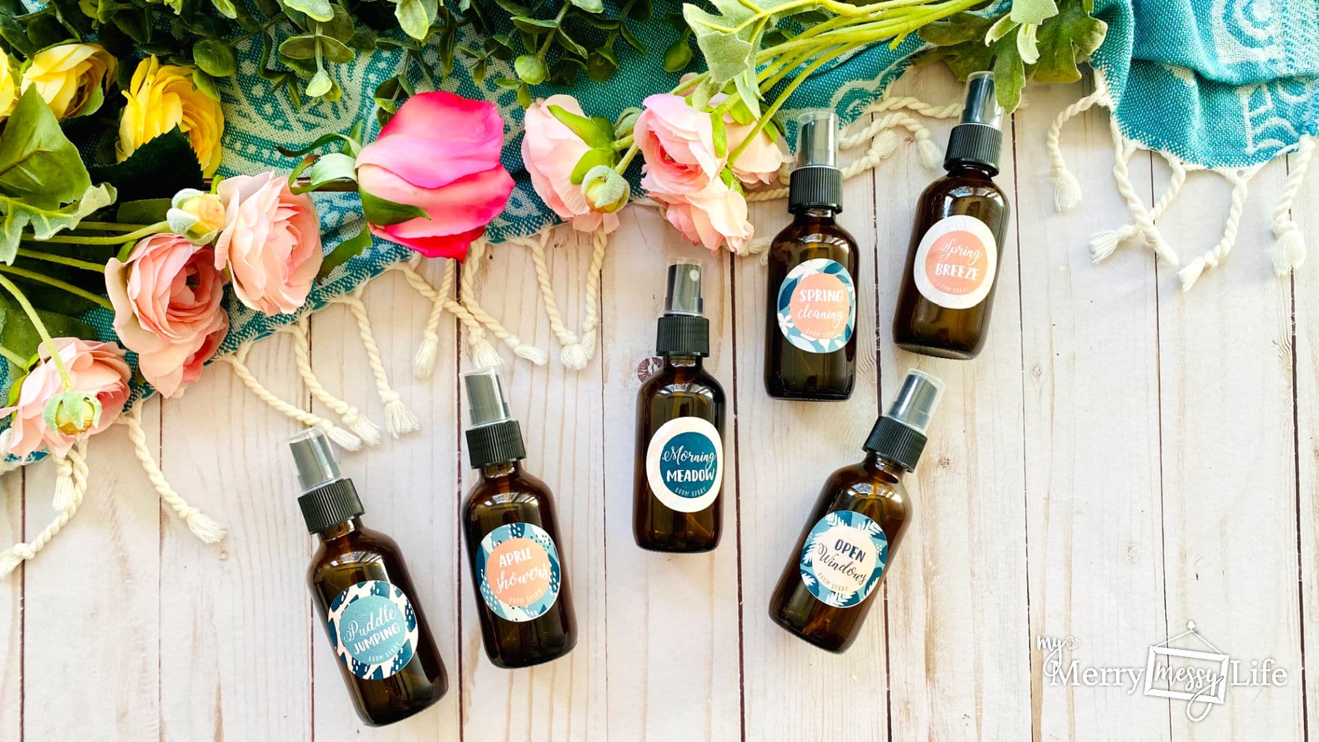 6 Spring Room Spray Recipes to bring the fresh scents of spring into your home using pure essential oils