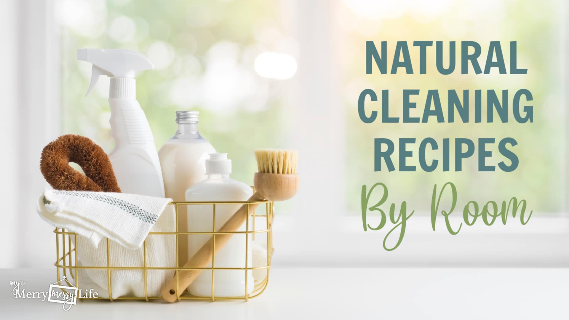 Natural Cleaning Recipes by Room - you can easily and affordably clean your home with natural recipes and in this post, I show you how!