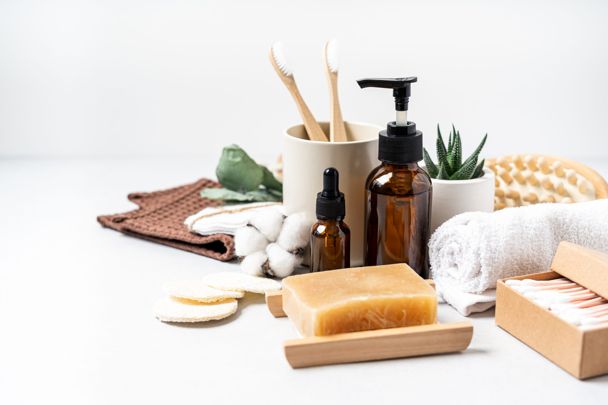 Natural bathroom supplies